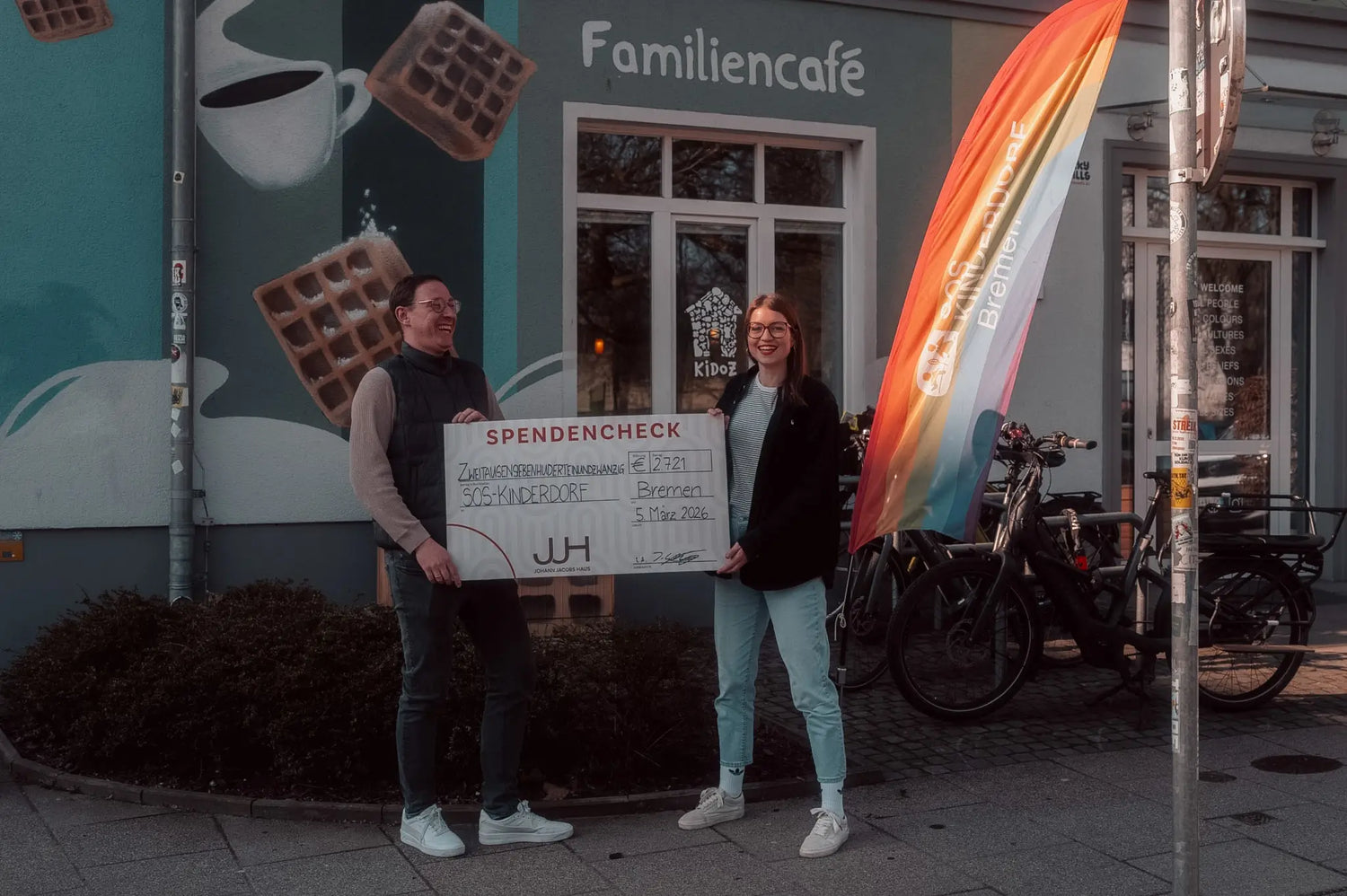 SOS Kinderdorf Kaffee Spendenübergabe